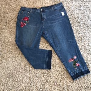 Short length skinny jeans